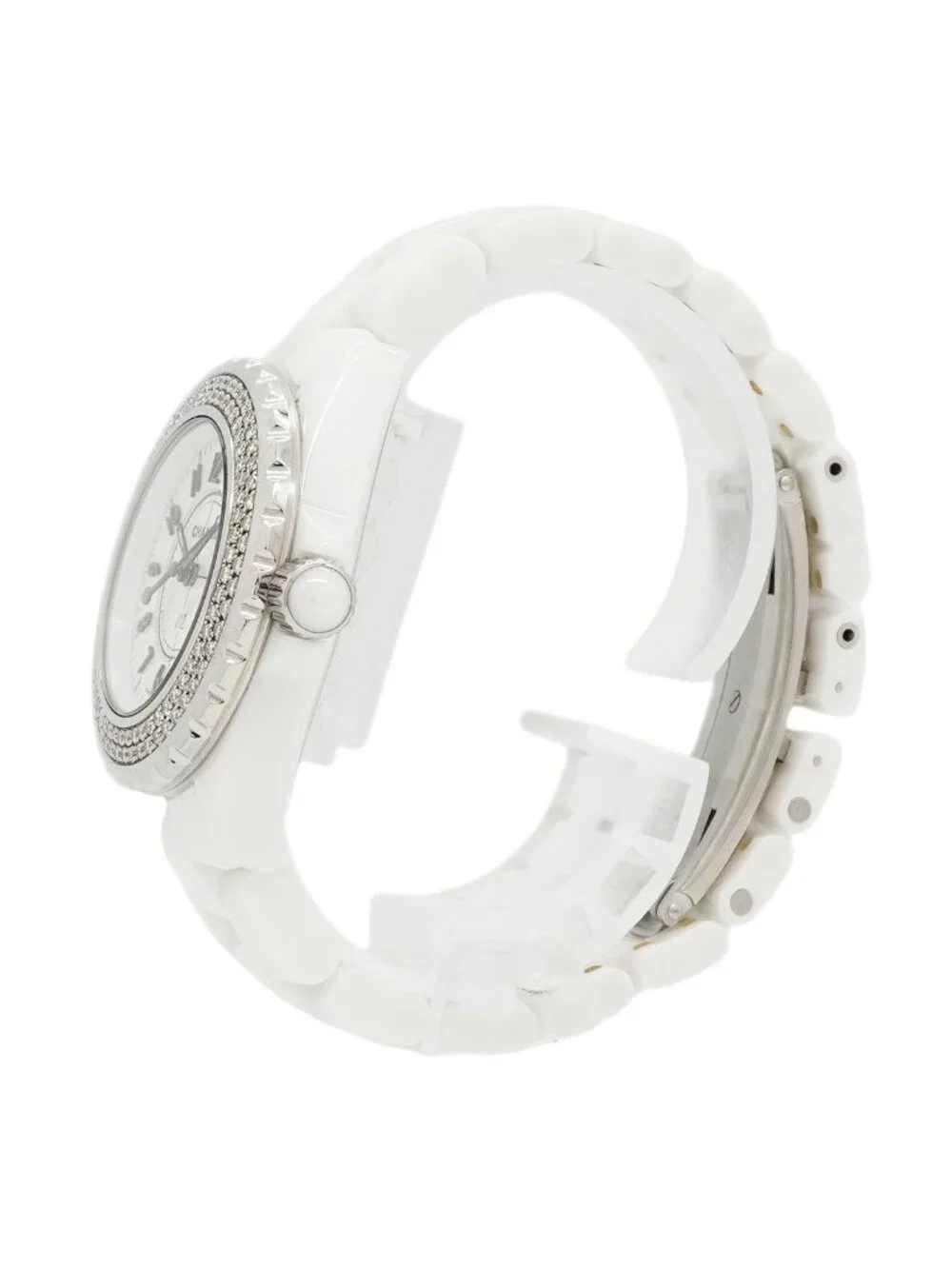 Chanel Diamond Bezel White Dial Watch